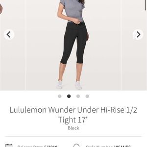 Lululemon leggings cropped